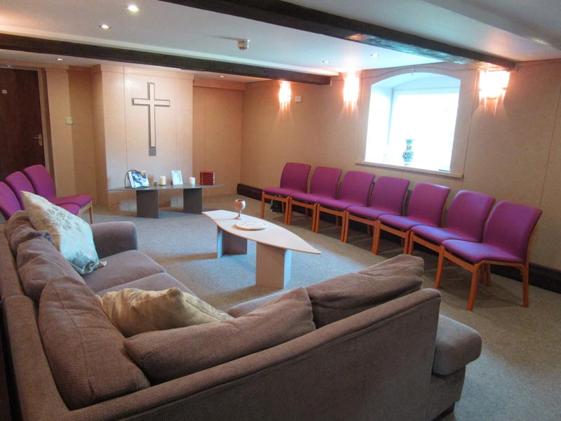 The ground floor has a chapel, a meeting/dining room seating up to 50 people and a self-catering kitchen.